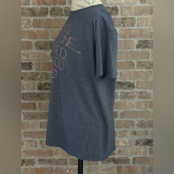 Mr. T “fools have gone unpitied for too long” blue gold tee short sleeve size L - Picture 3 of 9